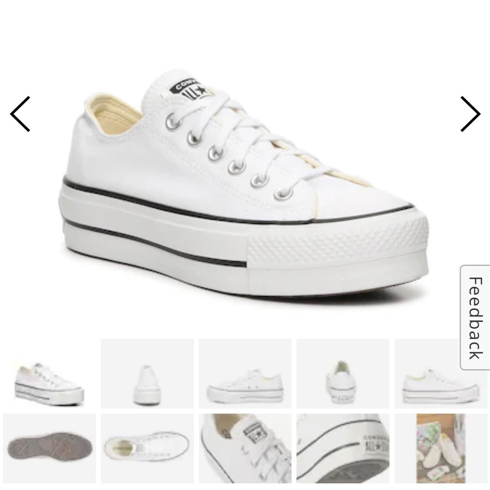 Converse Chuck Taylor All-Star Lift White Platform Sneaker Women’s NWT